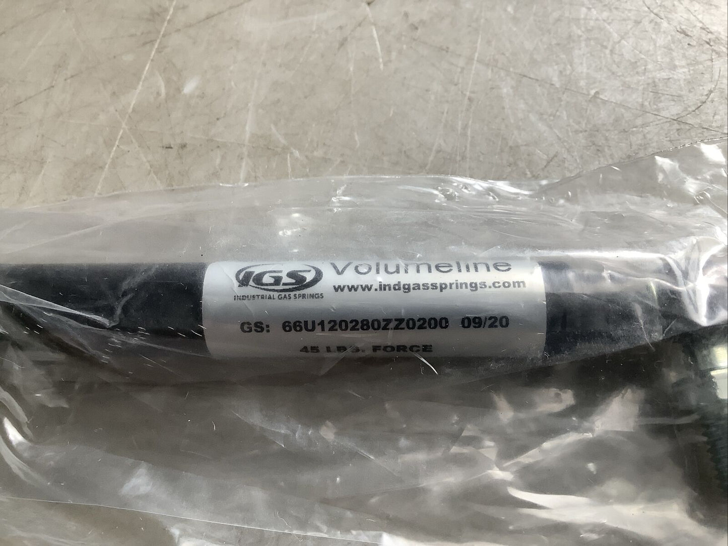 IGS 66U120280ZZ0200 VOLUMELINE GAS SPRING 45LBS FORCE U3S
