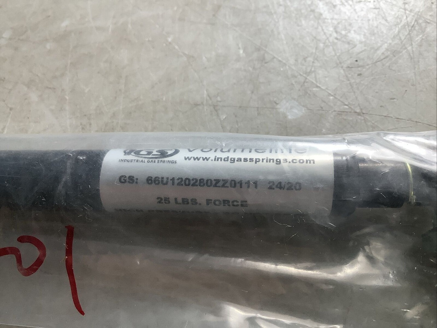 IGS 66U120280ZZ0111 VOLUMELINE GAS SPRING 25LBS FORCE U3S