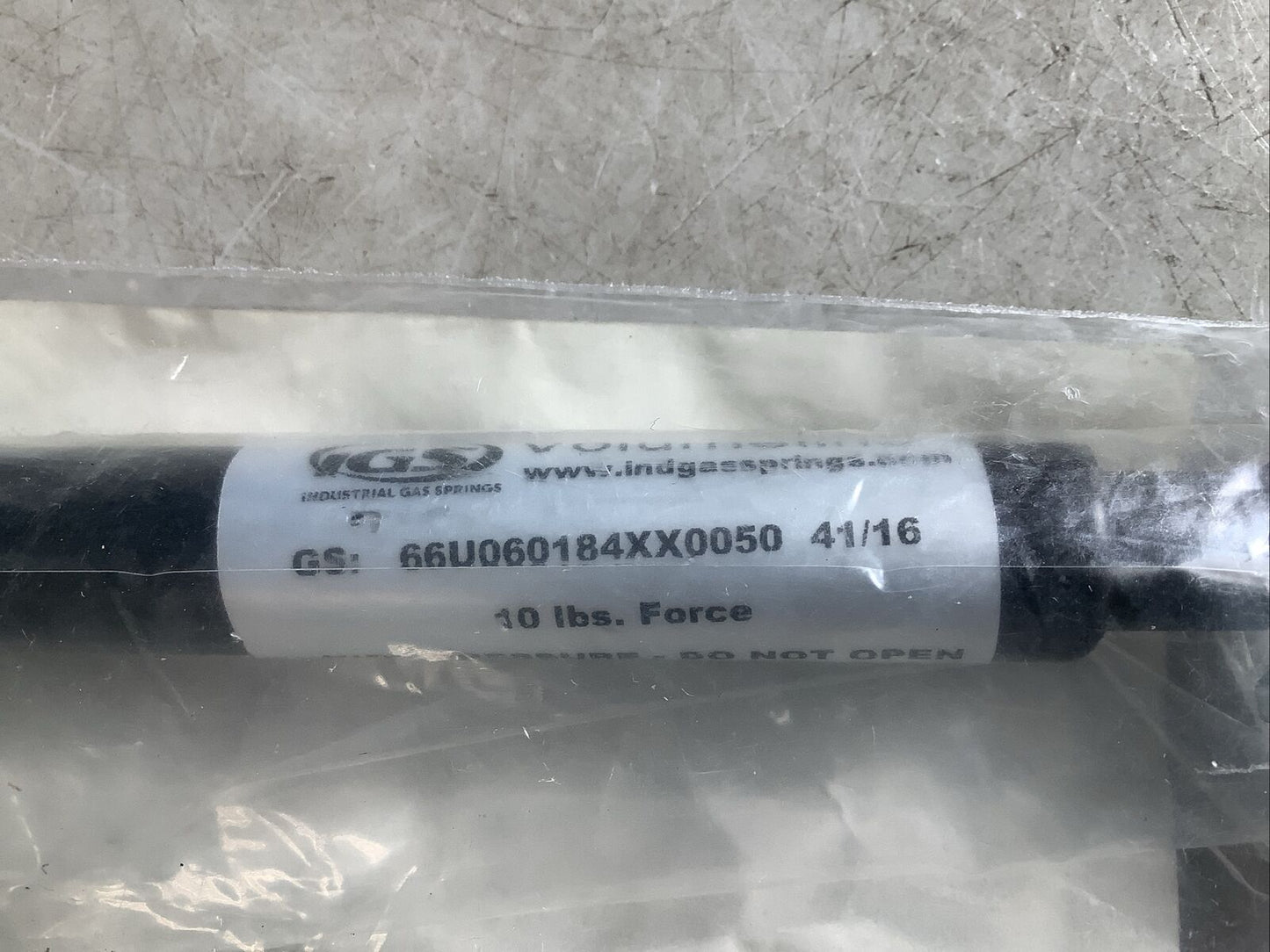 IGS 66U060184XX0050 VOLUMELINE GAS SPRING 10LBS FORCE U3S