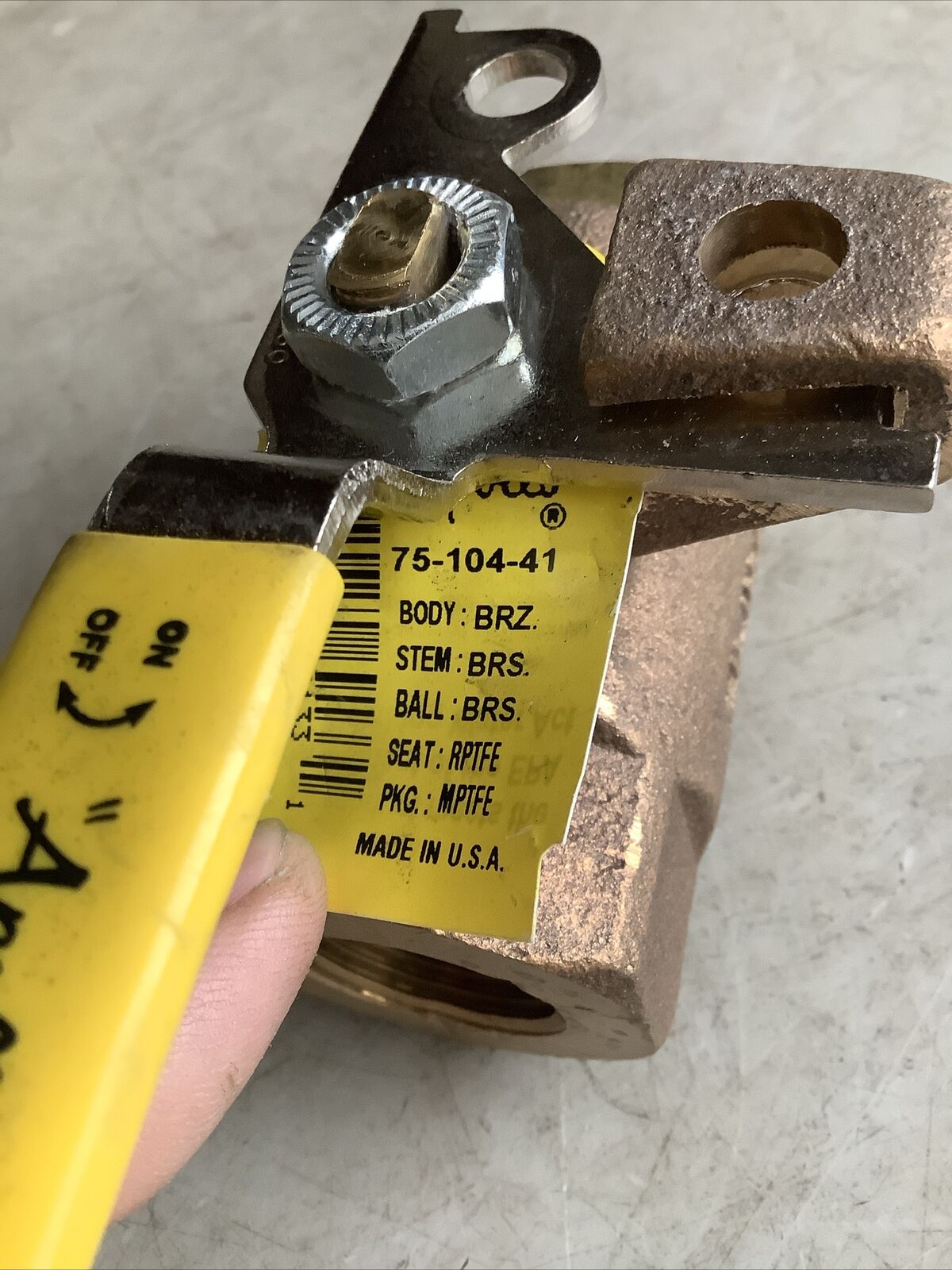 APOLLO 75-104-41 BALL VALVE 3/4NPT U3S